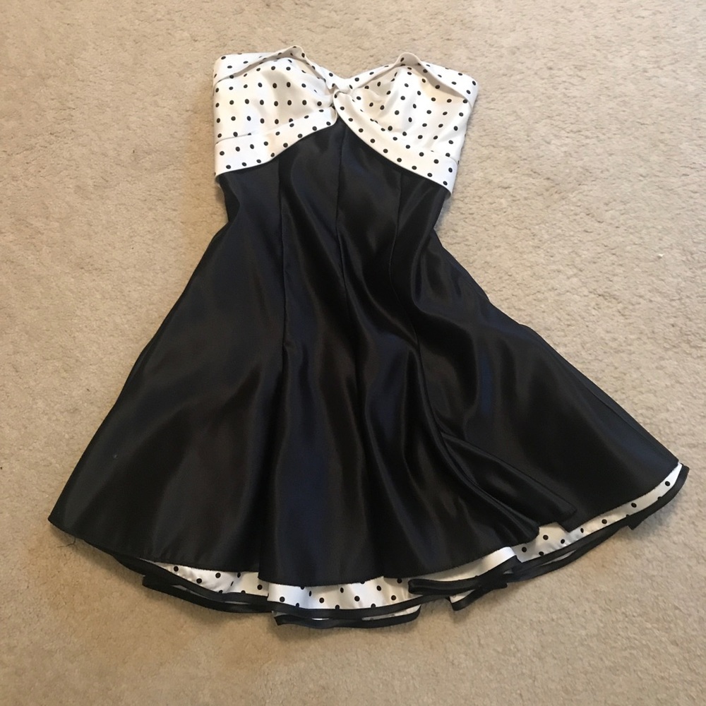 Strapless Jessica McClintock Dress w/ Open Back